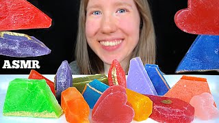 ASMR RAINBOW KOHAKUTO (JEWELRY CANDY) MUKBANG (No Talking) EATING SOUNDS