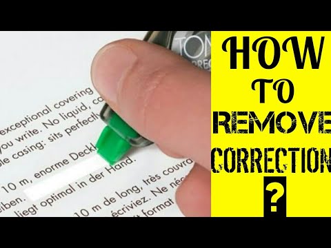 How to use a Correction Tape? How to use a Correction Tape?