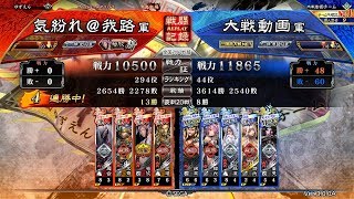 【三国志大戦】文鶯大水計vs5枚公孫度【2020.4.21】