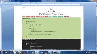 Program to illustrate the use of yield(), sleep(), and stop() methods of Threads