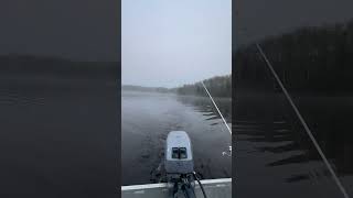 Jon boat marlon sp12 fishing on waswanipi river