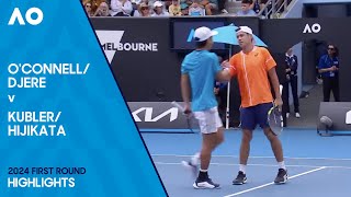 Djere/O'Connell v Hijikata/Kubler Highlights | Australian Open 2024 First Round