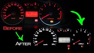 Modding the color of lighting in Cluster of Hyundai Tiburon