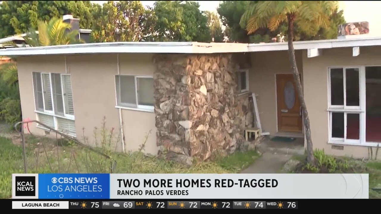 Rancho Palos Verdes Homeowners On Edge As Land Movement Causes Two ...