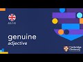 How to pronounce genuine | British English and American English pronunciation