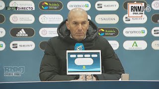 Rueda de prensa de ZIDANE post semi SUPERCOPA Real Madrid 1-2 Athletic Club (13/01/2021)