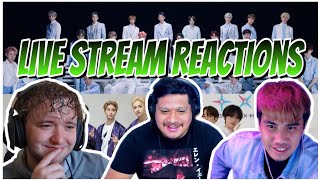 Compilation of our live stream reactions to some of our fave groups #stepbrosreact #kpopreaction