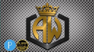 AW Logo Design Tutorial in PixelLab | Trending Crown Logo Design | Uragon Tips