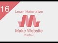 [ Learn Materialize ] #16 : Make Website ( Navbar )