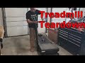 disassembling a treadmill for the motor, controller, and parts