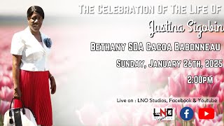 The Celebration Of The Life Of Justina Sigobin