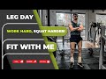 LEG DAY WORKOUT 🔥QUADS , HAMSTRINGS & GLUTES!  || Vishal vlogs||