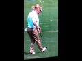 Pre Masters Stretching - Miguel Jimenez - PGA Tour Player