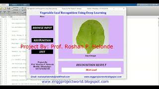 Vegetable Leaf Recognition Using Deep Learning Matlab Project With Source Code Vegetable Leaf Detect