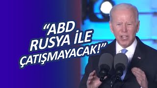 ABD Başkanı Biden Varşova'da açıklamalarda bulundu: Rus ekonomisini kalbinden vurduk!