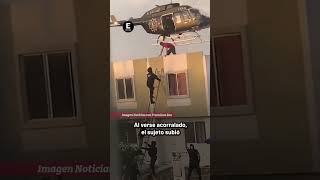 Persecución de pelicular: Detienen a presunto ladrón con helicóptero