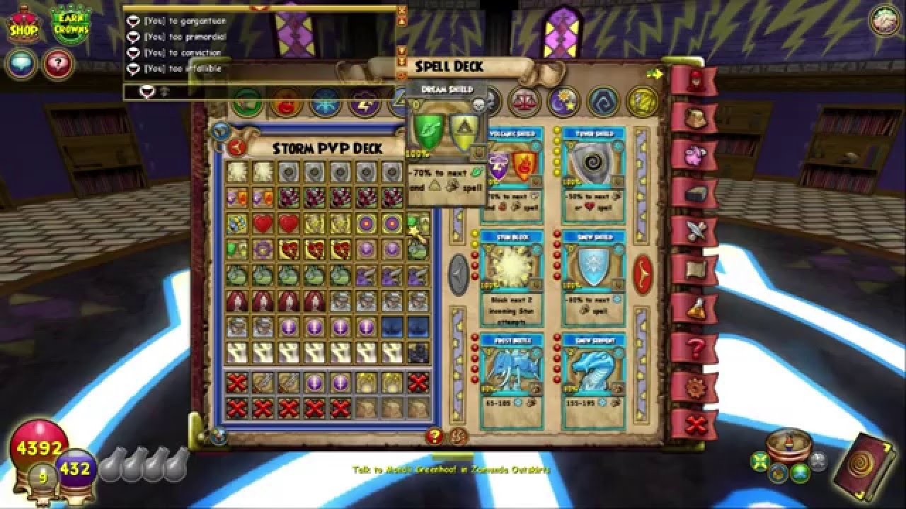 Wizard101 Storm Gear And Deck Setup Lvl110 Youtube