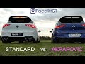 standard vs akrapovic exhaust mk8r *sound on*