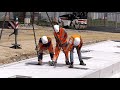 montage d un pont bascule et d une fosse préfabriquée