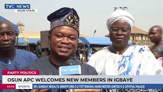 Osun APC Welcomes New Members In Igbaye, Osun State