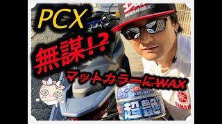 【PCX125  JF81】無謀！つや消しボディーカラーにワックス!? #鉾盾 #PCX