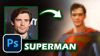 Creating David Corenswet SUPERMAN for the DCU in Photoshop!