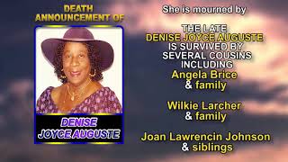 Denise Joyce Auguste long