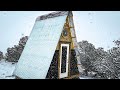 A-Frame Cabin Winter Off-Grid | .. We have to take a break