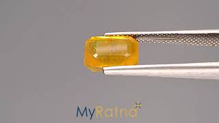 Certified Yellow Sapphire | 3.77 Carat | BYSGF-12127 | MyRatna