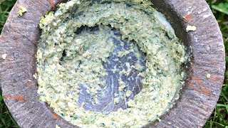 Kashmiri fresh Walnut Chutney | Mazedaar Akhrot ki Chutney in 5mins | Kashmiri Zaika