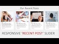 Responsive ' Recent Post ' Slider | Owl-Carousel Slider Tutorial