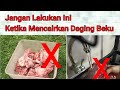 Jangan dilakukan ketika mencairkan daging beku/thawing. Tips hari raya kurban idul Adha #shorts