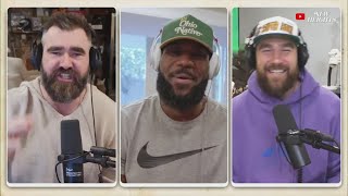 LeBron James reminisces on 2016 Cavs championship with Kelce brothers on 'New Heights'