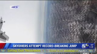 Skydivers looking to break Tennessee record for formation fall in Greeneville