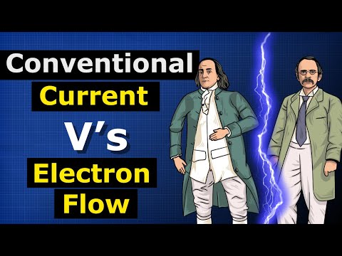 Which way does current flow in a battery?