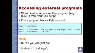 Biocomputing II: CGI scripting Part 3