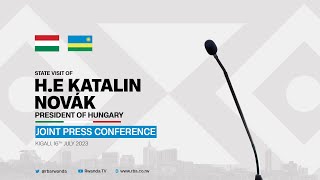 🔴LIVE: State Visit of Katalin Novák, President of Hungary | Joint Press Conference