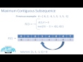 maximum contiguous subsequence dynamic programming