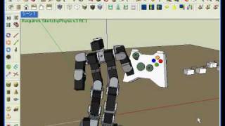 robot simulation(sketchyphysics 3RC1)