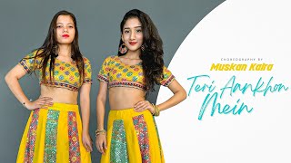 Teri Aankhon Mein - Darshan Raval | Bollywood Garba Dance 2020 |Divya K,Neha K, Pearl V|Muskan Kalra