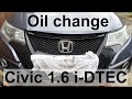 Honda Civic 1.6 i-DTEC  - Oil and Filter change - FK 9th Gen