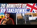 🇬🇧BRIT Reacts To 20 MINUTES OF K9 TAKEDOWNS!