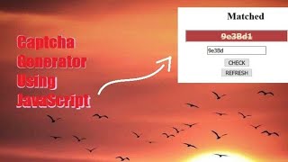 captcha generator using javascript | web devil | html,css amd js