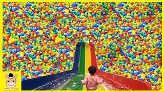 Indoor Playground Fun for Kids and Family Rainbow Slide Colors Play Ball | MariAndKids Toys