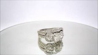 ROUND CUT DIAMOND ENGAGEMENT RING \u0026 BAND 2.52CT - KNR INC - 238