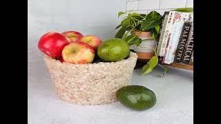 TUMBLED STONE CRYSTAL FLOWER POT