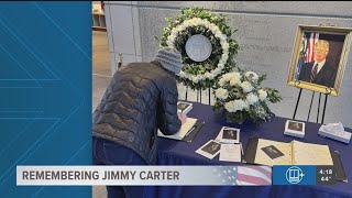 Atlantans pay tribute to Jimmy Carter at Presidential Library