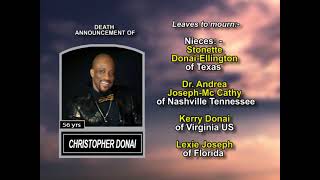 Christopher Donai ~ Long Obituary