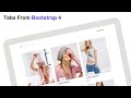 Responsive Tabs made with Bootstrap 4