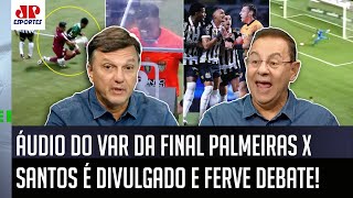 "FICA MAIS PATÉTICO AINDA! Cara, esse ÁUDIO DO VAR..." PÊNALTI em Palmeiras x Santos FERVE DEBATE!